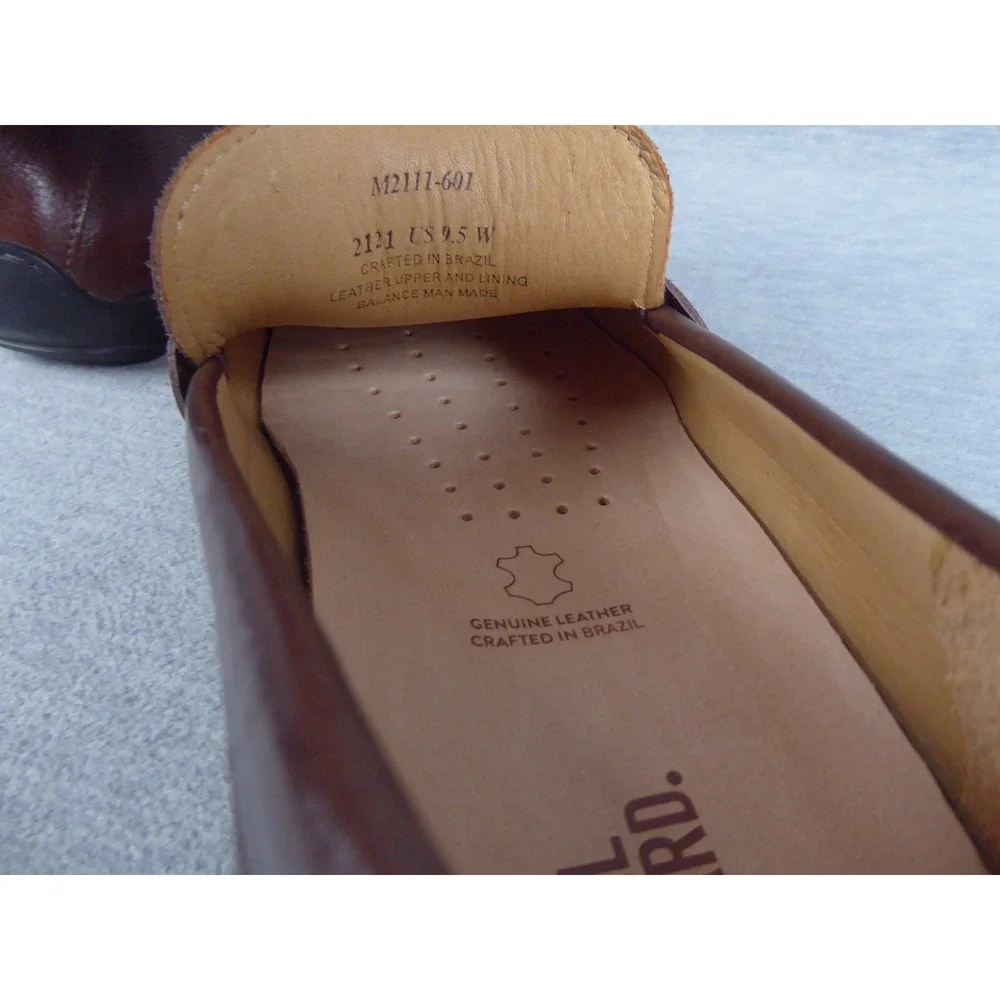 Samuel Hubbard Free Spirit Penny Loafers Mens 9.5W Brown Leather Shoes
